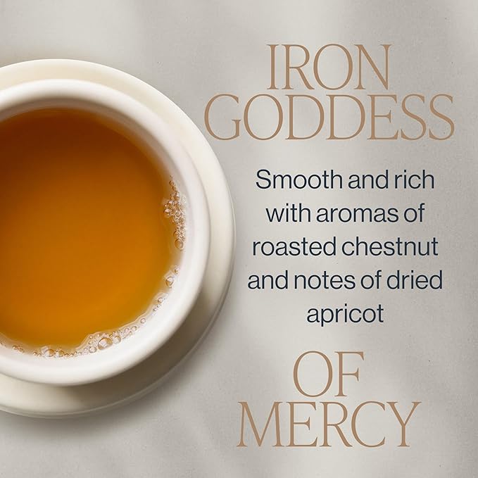 Rishi Tea Iron Goddess of Mercy Oolong Tea - Organic Caffeinated Loose Leaf Artisan Ball-Rolled Tawianese Oolong - 16 Ounces 50+ Servings