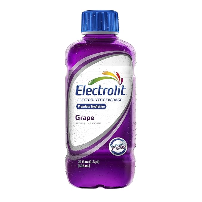 Electrolit Electrolyte Beverage Grape 21 Fl Oz bottle (Pack of 12)
