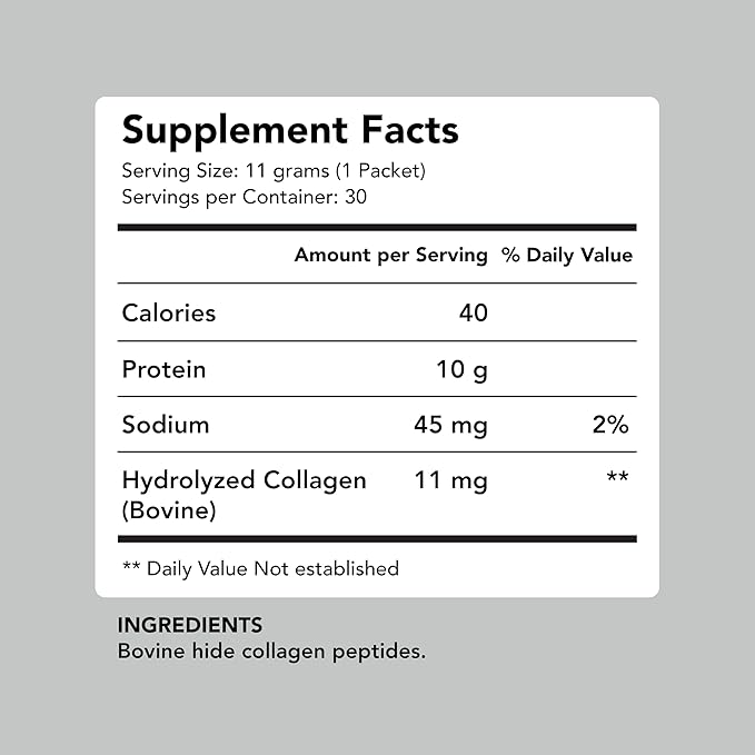 AMANDEAN Collagen Peptides Powder Packets | 30 Individual Stick Packs | Grass-Fed Hydrolyzed Collagen Protein | Unflavored Easy to Mix | Travel Friendly | Promotes Healthy Gut Skin Hair Nails.