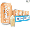 Cove Probiotic Soda Zero Sugar Better-For-You Alternative - Refreshing Delicious Probiotic Drink No Synthetic Colors &amp Caffeine Free - Cream Soda 12 Pack