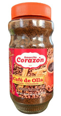 Cafe-Amorcito's Corazon Cafe de Olla Cinnamon Flavored Instant Coffee Glass Jar (170g)