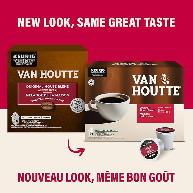 48 Pack Single Serve Van Houtte Medium Roast House Blend K-Cup Pods