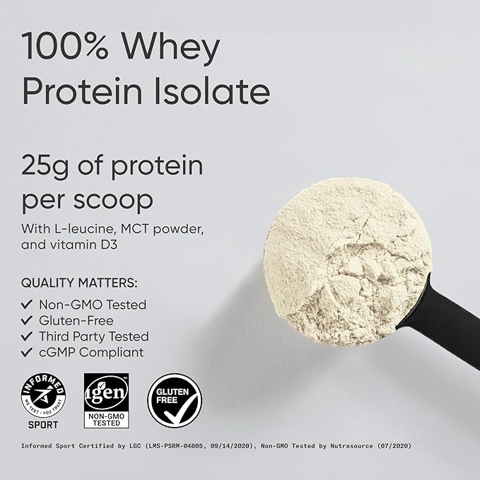 Sports Research® 100% Whey Protein Isolate Fruity Cereal - U.S. Sourced Protein Powder w/BCAAs - No Artificial Flavors or Gums- Informed Sport Tested · Gluten Free - 2lb Bulk Bag 25 Servings