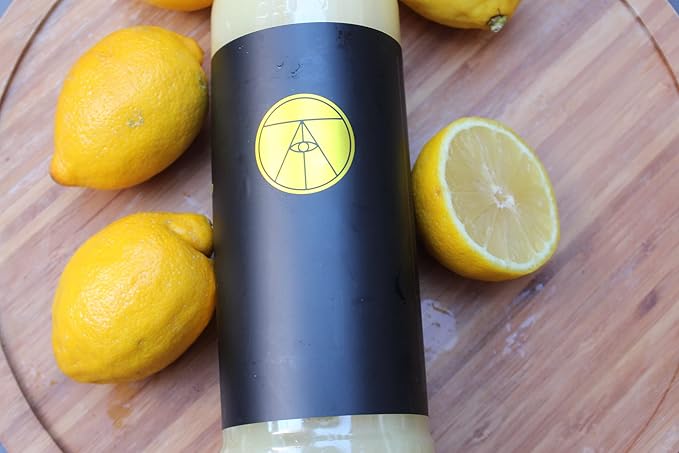 Twisted Alchemy Cold Pressed Fresh Juice For Craft Cocktails -Fresh All Natural Hand Squeezed Lemon Juice Cocktail Mixer - (25 Oz Bottle Pack Of 3) - Preservative Free Non-GMO 100% Pure -