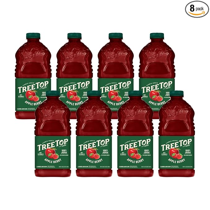 Tree Top Apple Berry Juice 64 Fl Oz (Pack of 8)