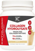 Ketologic Grass Fed Collagen Hydrolysate Powder (Vanilla) (1 LB) - 37 Servings 11 G Collagen Per Serving 10 G Protein Per Serving - Grass-fed Collagen Peptides