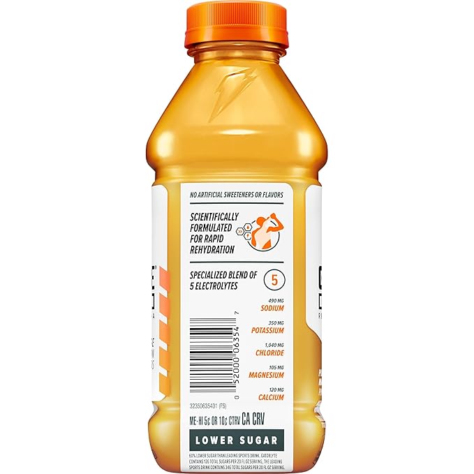 Gatorlyte Rapid Rehydration Electrolyte Beverage Pineapple Mango 20 Fl Oz (Pack of 12)