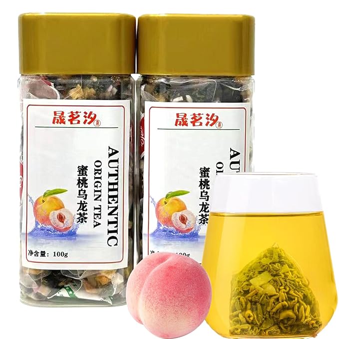 Shengmingxi White Peach Oolong Tea Bags 7.05oz/200g 50Packs High Mountain Oolong Tea Chinese Tea Bags Sweet Flavor Hot &amp Iced Tea 白桃乌龙茶 乌龙茶 蜜桃乌龙茶