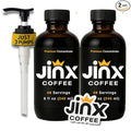 Jinx Coffee Concentrate – 50x Stronger Cold Brew Coffee | Strong Caffeine Concentrated Liquid Perfect for Instant Hot or Iced Coffees Cold Brew Concentrate Hot Drinks and Instant Espresso | 48 Ser