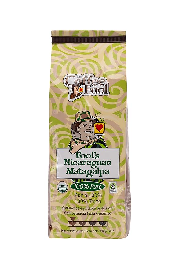 Coffee Fool's Organic Fair Trade Nicaraguan Matagalpa (Strong Drip Grind)