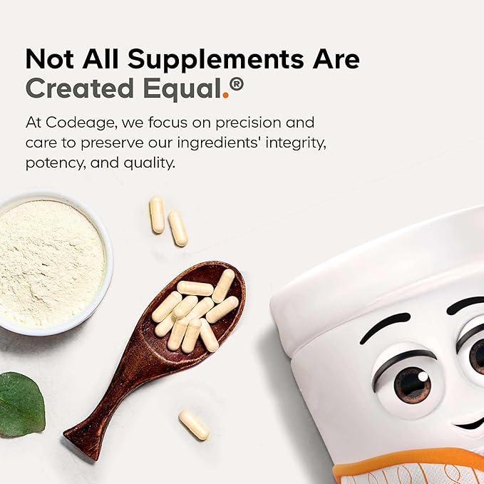 Codeage Liposomal Glycine+ Supplement - Free-Form Glycine 1500 mg with Liposomal Delivery - 2-Month Supply - Amino Acid Capsules - Protein Support - Glycine Vitamins - 180 Capsules