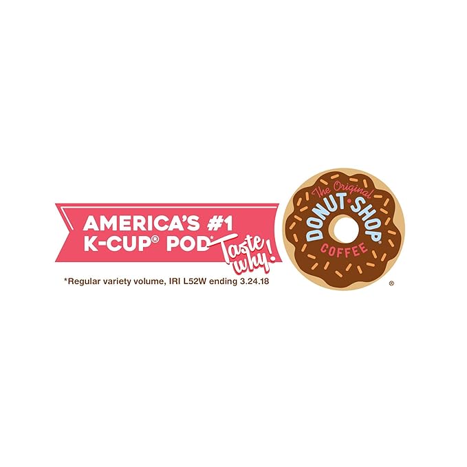 The Original Donut Shop Regular Keurig Single-Serve K-Cup Pods Medium Roast Coffee 24 Count (Pack of 2)