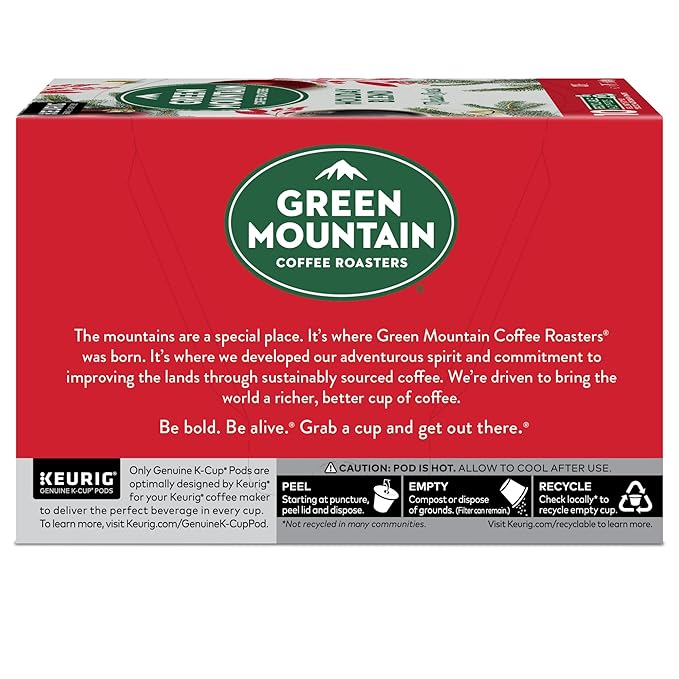 Green Mountain Coffee Roasters Holiday Blend Coffee Keurig Single Serve K-Cup Pods 60 count