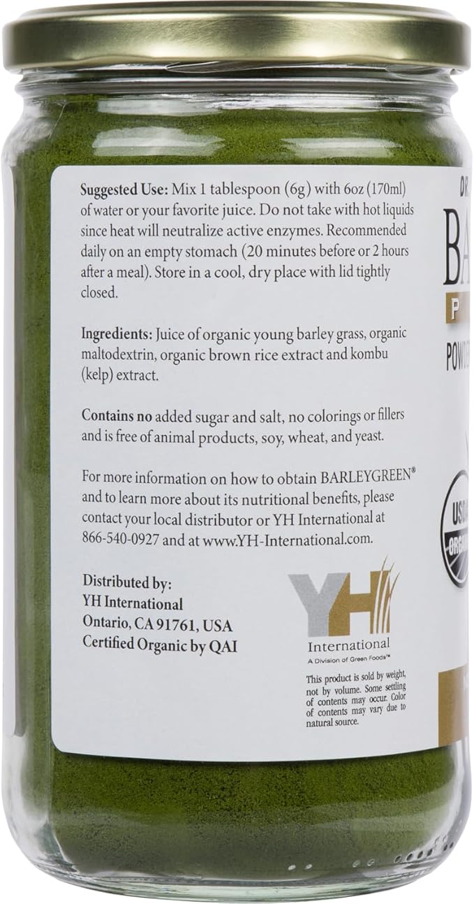 Dr. Hagiwara's Original Premium w/Kelp - Organic Barley Grass Juice Powder 8.5oz (240g) - 40 Servings