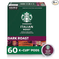 Starbucks K-Cup Coffee Pods Dark Roast Coffee Italian Roast for Keurig Brewers 100% Arabica 6 boxes (60 pods total)