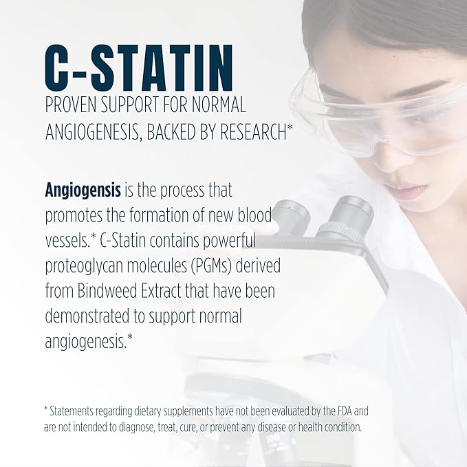 C-Statin Support for Normal Angiogenesis Clinically Studied Proprietary Extract (120 Capsules)