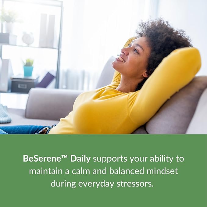 Healthy Gut BeSerene Daily | Cortisol &amp Stress Support | Supports Your Sleep and Adrenals | 30 Servings