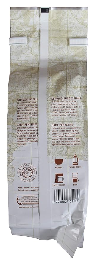 Excelso Robusta Gold Coffee Factory Ground 200 Gram (7.05 Oz) Pouch