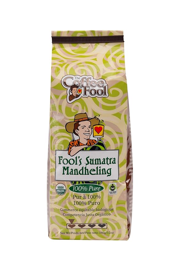 Coffee Fool's Organic Fair Trade Sumatra Mandheling (Very Fine Grind)