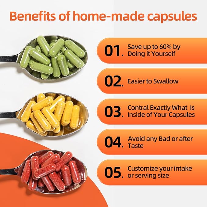 000 Capsules Separated 1000 Count Premium Vegan Empty Capsules Size 000 Separated in 2 Bags Clear Pill Capsule for DIY Supplement Filling