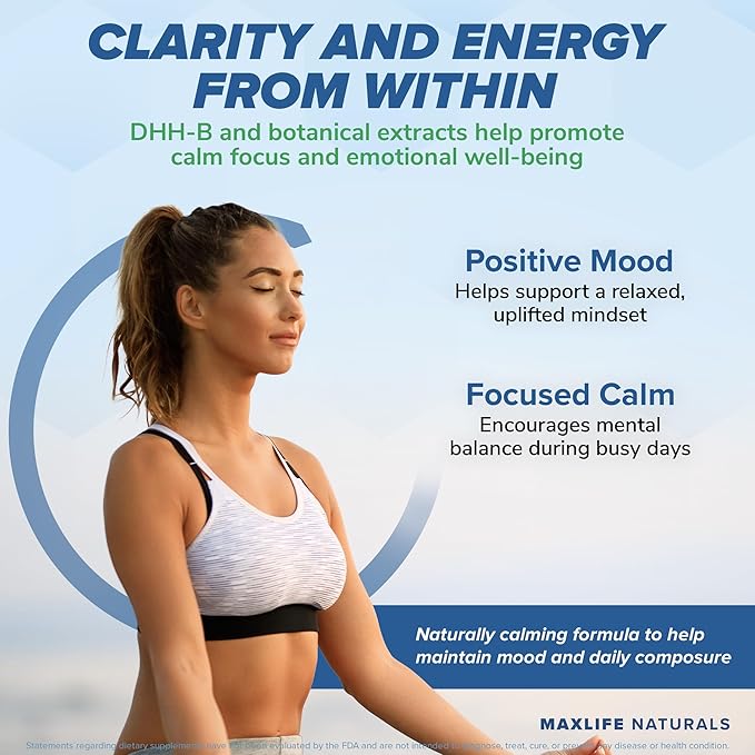 Chill Pill Happy Pills Mood Stabilizer Women and Men with Magnolia Bark 60 Capsules Formulated in USA - DHH-B Dihydrohonokiol-B Calm Pills Minerals and Chill Formula for Relaxation and Health Balance