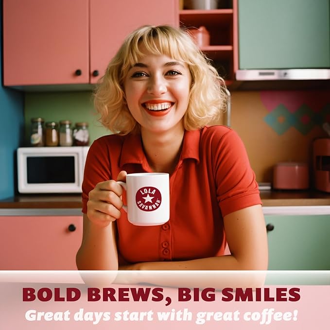 Lola Savannah Peanut Butter Banana Ground Decaf Coffee 2lb - Light Roast 100% Arabica
