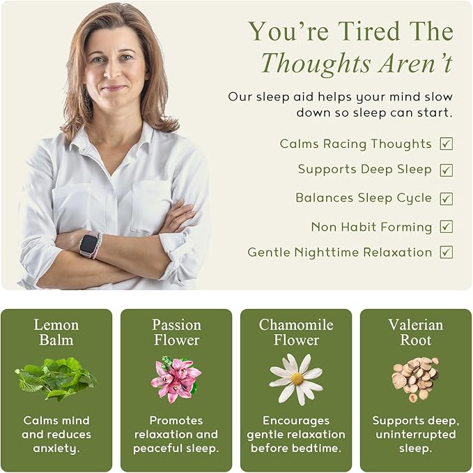 Sleep - Natural Sleep Aids for Adults with l theanine Supplement Ashwagandha Magnesium Valerian Root Melatonin - Non-Habit Forming Formula for Rejuvenating - 90 Capsules (Pack of 3)