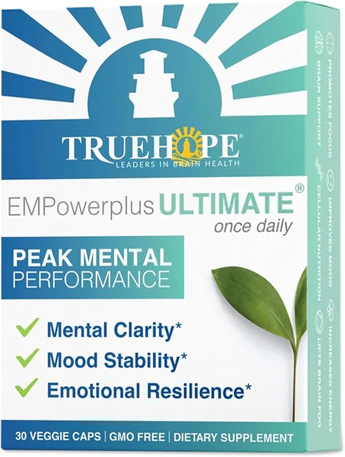 EMPowerplus Ultimate Strength | Most Effective Brain Energy &amp Focus Supplement | 1000% Better Absorption | Backed by 37 Research Studies &amp 28 Years of Success | 30 Day Supply