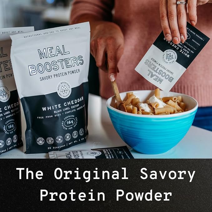 Savory White Cheddar Protein Powder – 16g High Protein Meal Enhancer for Cooking – Keto Friendly Gut &amp Joint Support – Collagen Peptides