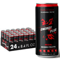 Energy Plus Guarana Energy Drink 80mg Caffeine Low Calorie ABCE Vitamins Minerals &amp Amino Acids (250ml) 8.4oz Pack of 24