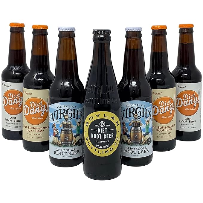 Ultimate Craft Soda Beverage Samplers - Mix Variety Case - Gourmet Sodas from All Around the Country - Choose Your Flavor - 12oz (Diet Root Beer - 24 Pack)
