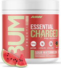 RAW Pre-Workout Powder Essential CHARGED (Sour Watermelon) - Preworkout Supplement for Men &amp Women - Supports Focus Mood &amp Performance - Caffeine Alpha-GPC L-Citrulline Beta Alanine (25 S