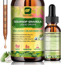 Soursop Bitters Liquid Drops with Irish Sea Moss Black Seed Oil Soursop Graviola Leaves Extract - Multivitamin Complex Supports Antioxidant Slowing Cell-Aging Gut Cleanse Detox &amp Immunity Hea