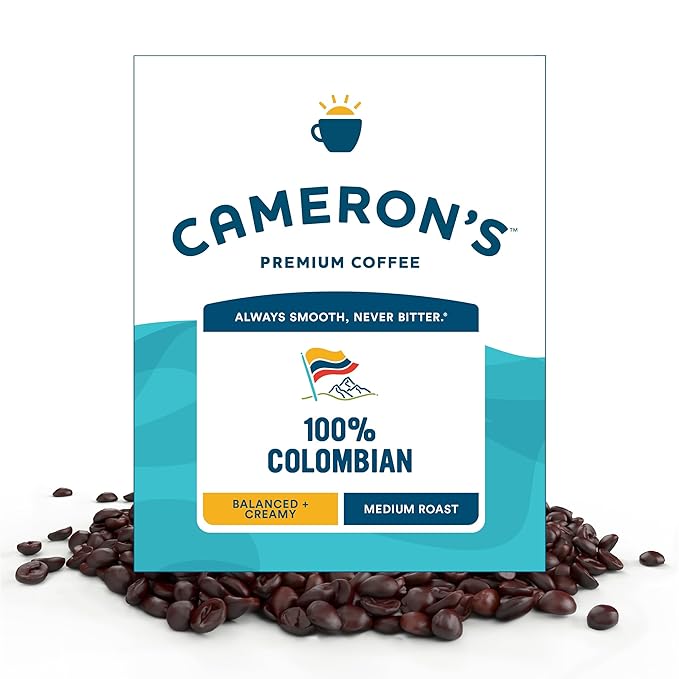 Cameron's Coffee Roasted Whole Bean Coffee 100% Colombian 4 Pound