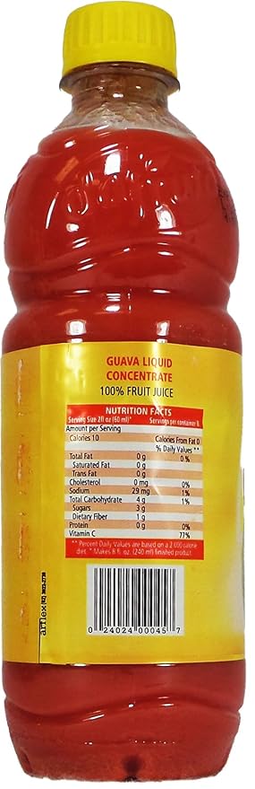 Dafruta Guava Liquid Concentrate- 16.9 FL.OZ 500ml 6 Pack