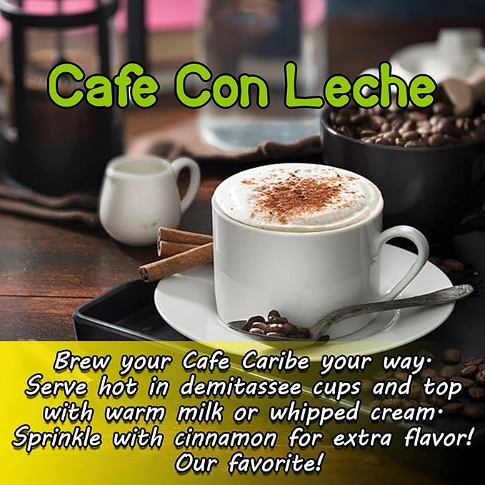CAFE CARIBE Decaf Espresso Coffee Dark Roast 100% Decaffeinated Espresso Ground Coffee Brick with a Latino Taste Blend Vacuum Sealed (10 Ounce Pack of 12)