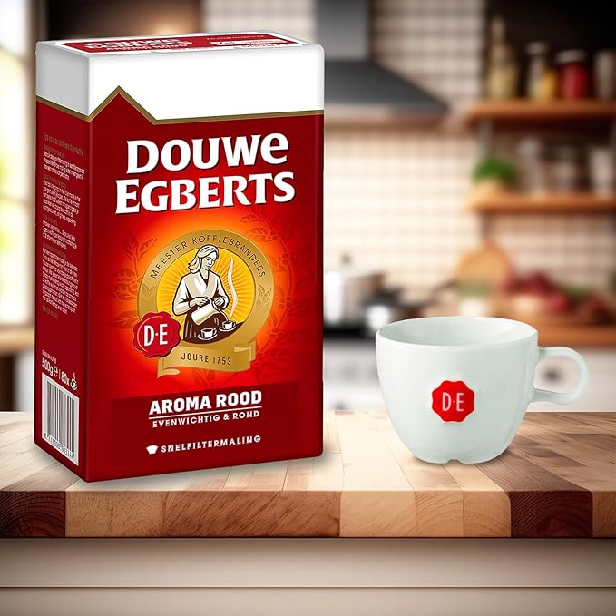 Douwe Egberts Aroma Rood (Course Grind)Imported From Holland 17.6 Oz (Pack of 6)