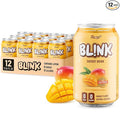 NÜLIFE BL!NK Zero Sugar Sparkling Energy Drink 96mg Natural Caffeine Contains Lutein Clean Energy Drink No Artificial Sweetener Mango Flavor 11.16 Fl Oz (Pack of 12)