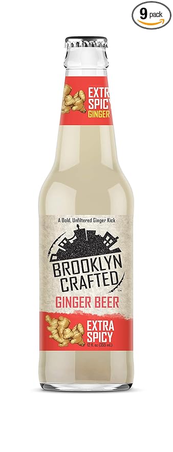 Brooklyn Crafted - Extra Spicy Ginger Beer - 12 oz (9 Glass Bottles)