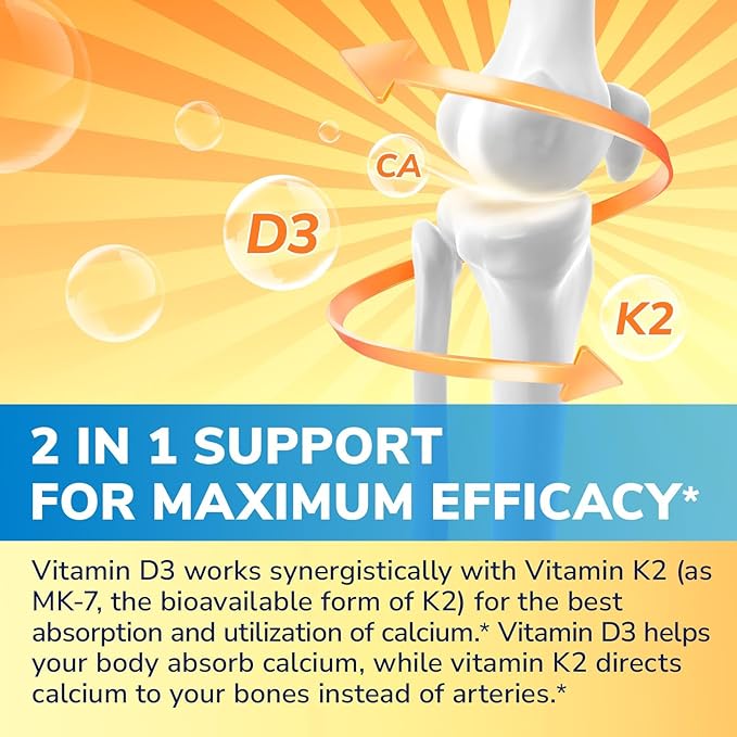 Multi Collagen Peptides Powder 8oz &amp Vitamin D3 K2 10000 IU