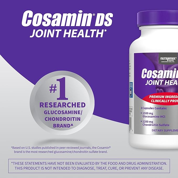 Nutramax Laboratories Cosamin® DS Joint Health Supplement with Glucosamine &amp Chondroitin for Adult Men &amp Women Joint Supplement 108 Capsules