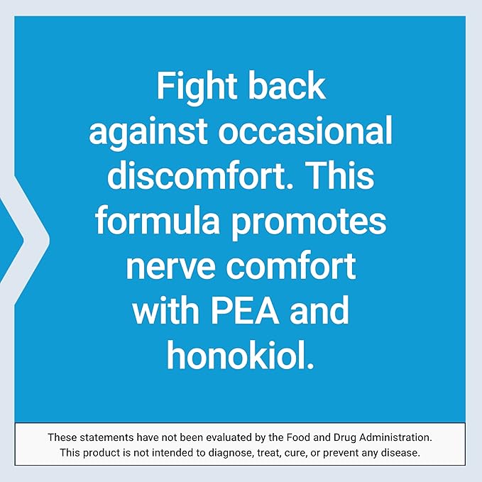Life Extension ComfortMAX™ honokiol and Pea for Nerve Support &amp discomfort Relief Gluten-Free Non-GMO Vegetarian 60 Tablets