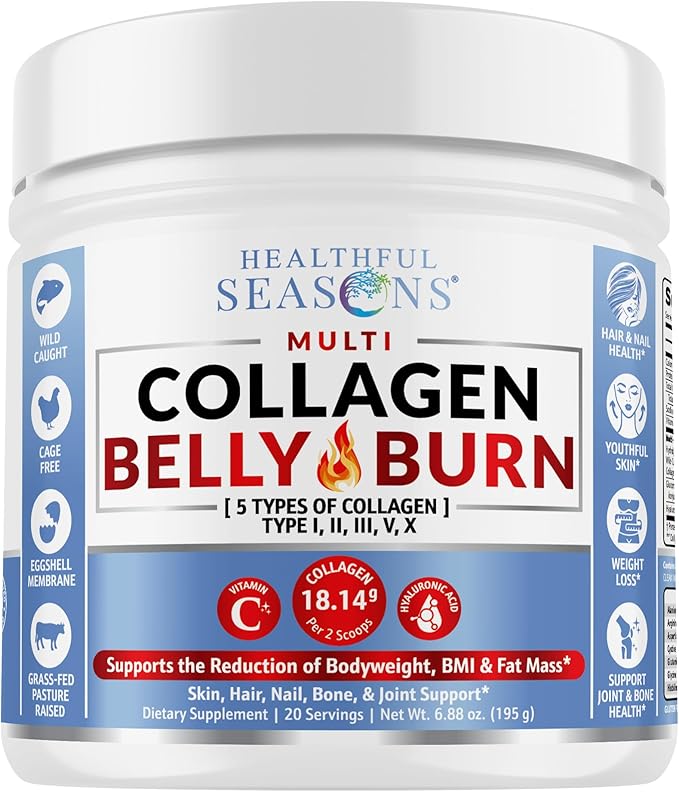 Healthful Seasons Collagen Belly Burn with WhiskFit Frother