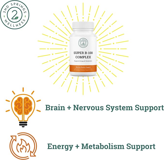 Sleep Well &amp Super B-100 Complex Bundle - Calming Sleep Aid &amp Energy Support for Optimal Well-Being