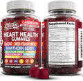 Clean Nutraceuticals Coq10 Gummies | Red Yeast Rice Hawthorn Berry Ginger Turmeric Citrus Bergamot Hibiscus Vitamin K2+D3 Magnesium Glycinate Cayenne Pepper Fenugreek Orange Flavor CardiGuard