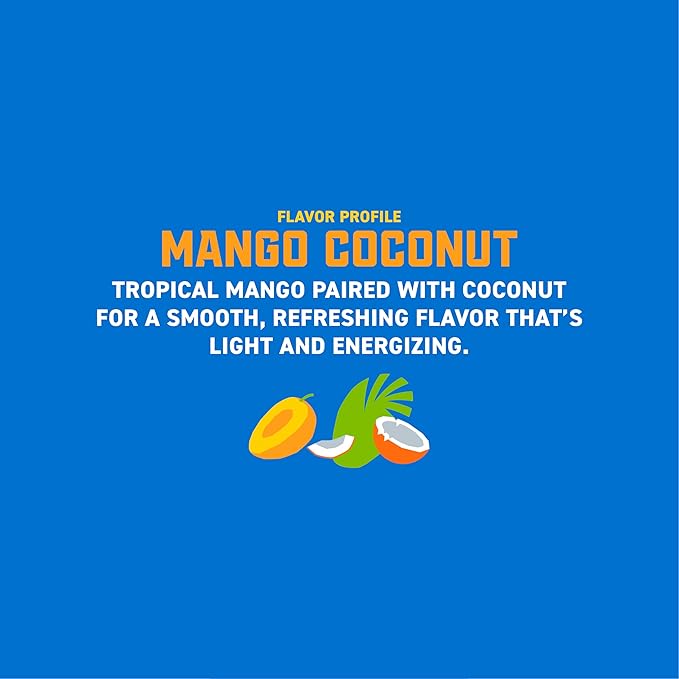 Gorilla Energy Drink Mango Coconut &amp Cherry Berry 200mg Natural Caffeine Real Fruit Juice Squeezed &amp Concentrated No Added Sugar and No Artificial Colors 24 Cans