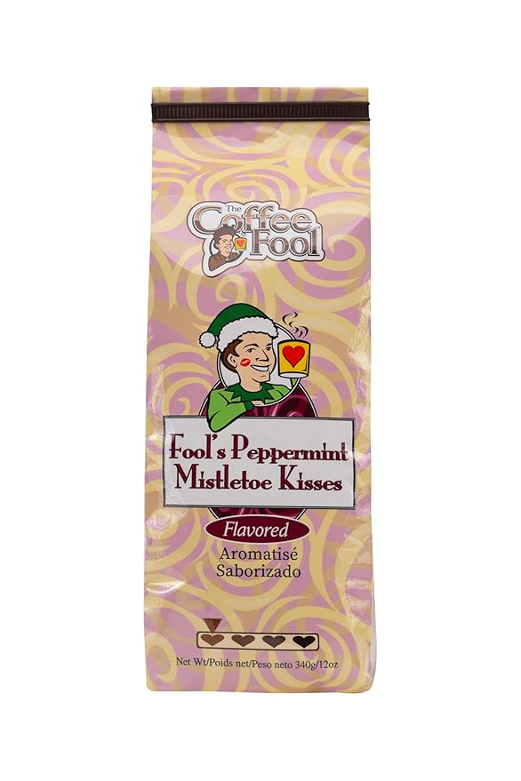 Coffee Fool's Decaf Peppermint Mistletoe Kisses (French Press)