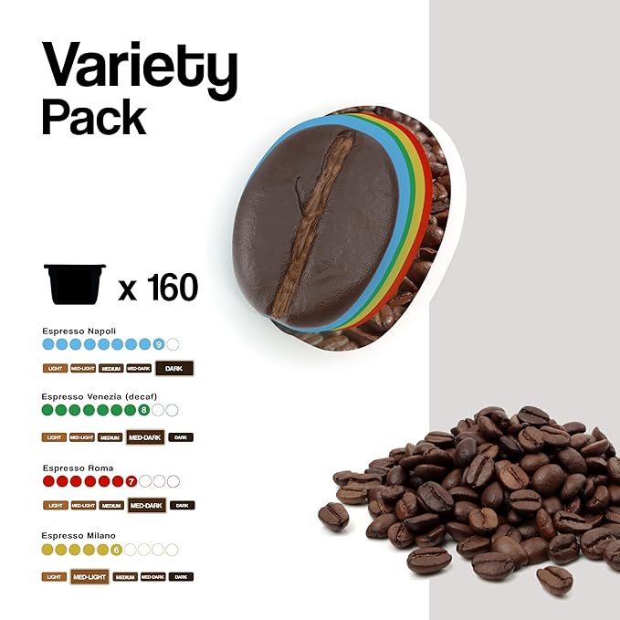 Dongiò Caffè - Capsule compatibili con Lavazza Blue 40 (160 Count Variety Pack)