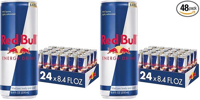 Red Bull Energy Drink | 8.4 Fl Oz | 24 Cans | Pack of 2
