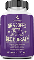 Ancestral Supplements Grass Fed Beef Brain Supplement with Beef Liver Whole Food Brain Support Promotes Brain Mood and Memory Health Brain and Liver Health Formula Capsules Non-GMO 180 Capsules